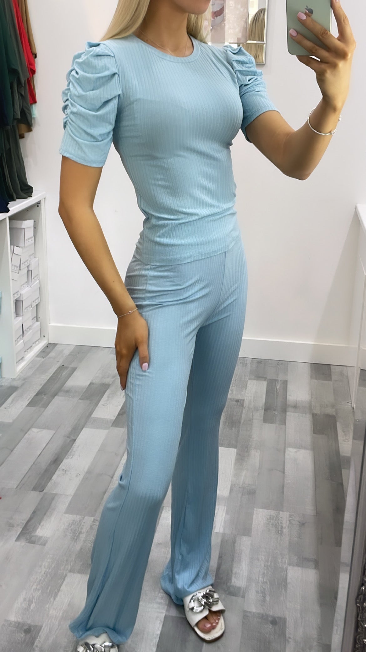 Baby blue cheap co ord