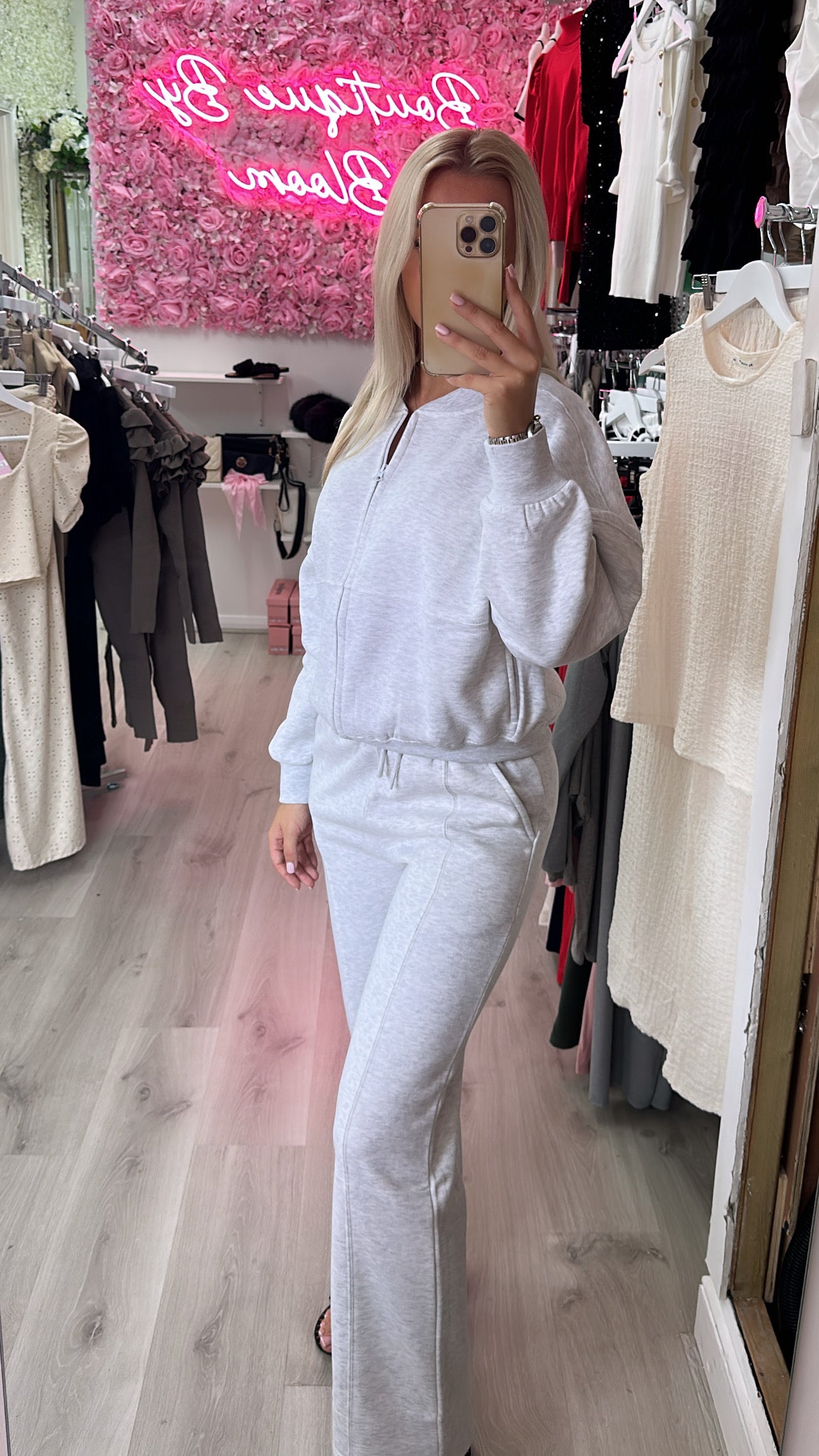 Light Grey Bomber Tracksuit