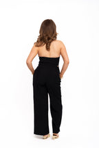Backless Waistcoat Top Black
