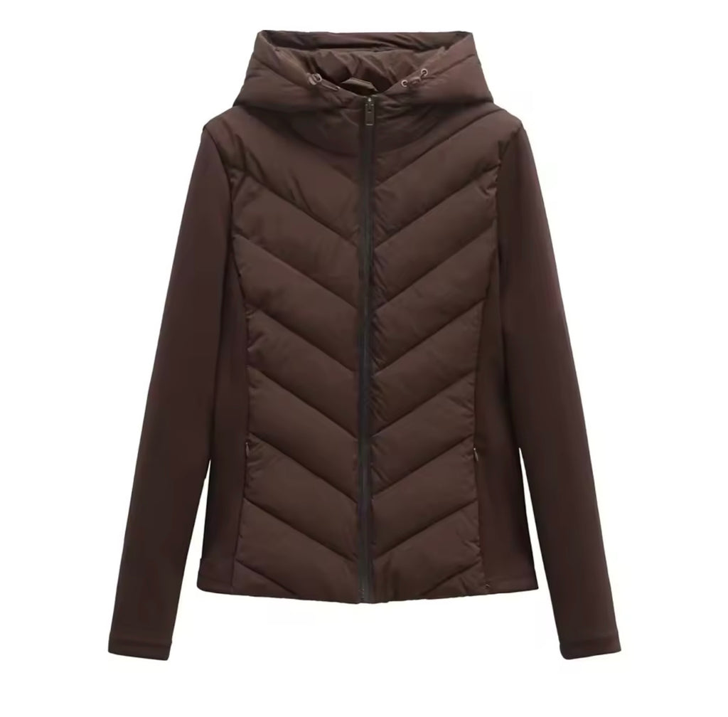 Contrast Puffer Jacket