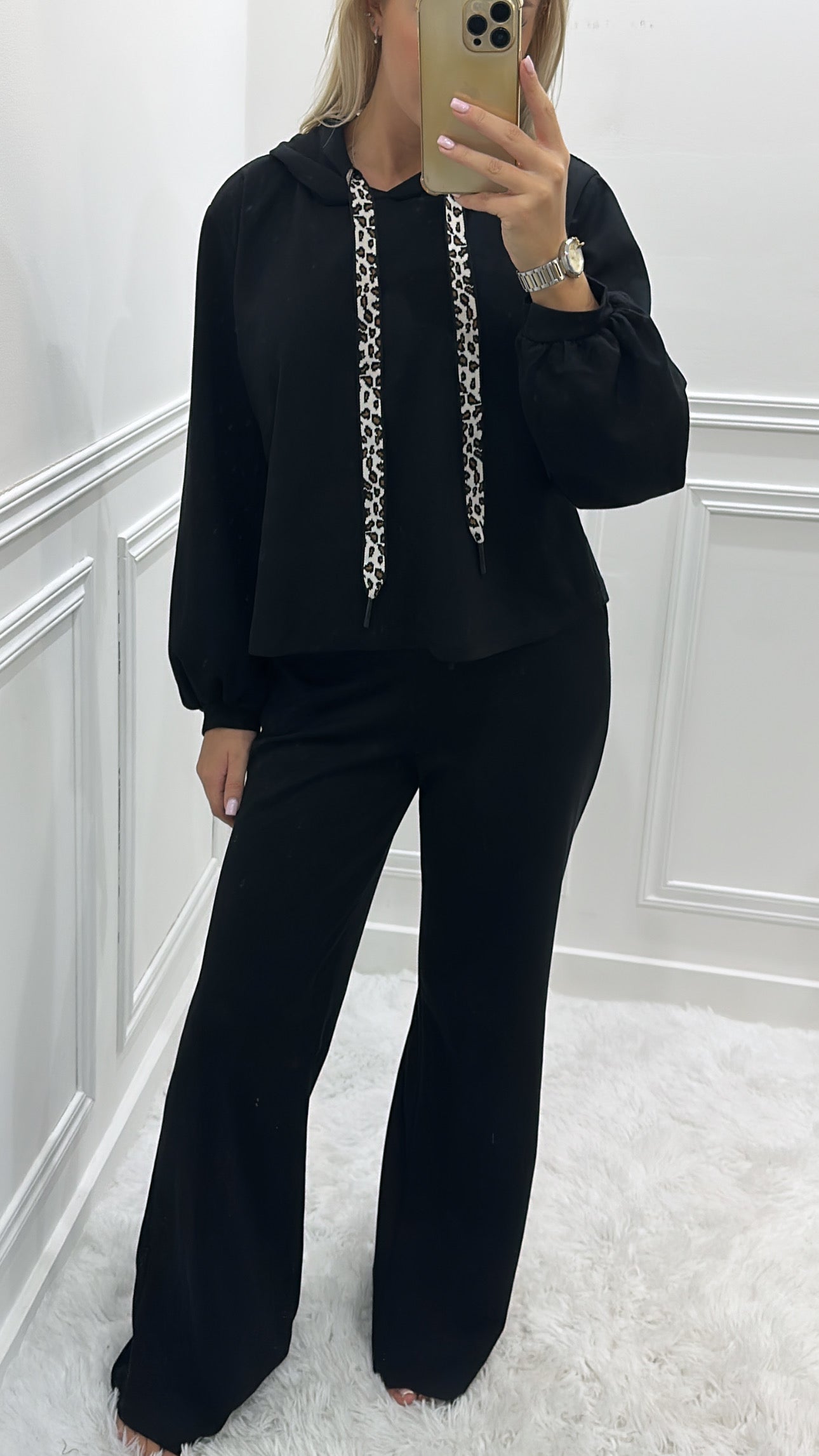 Black Leopard Tracksuit