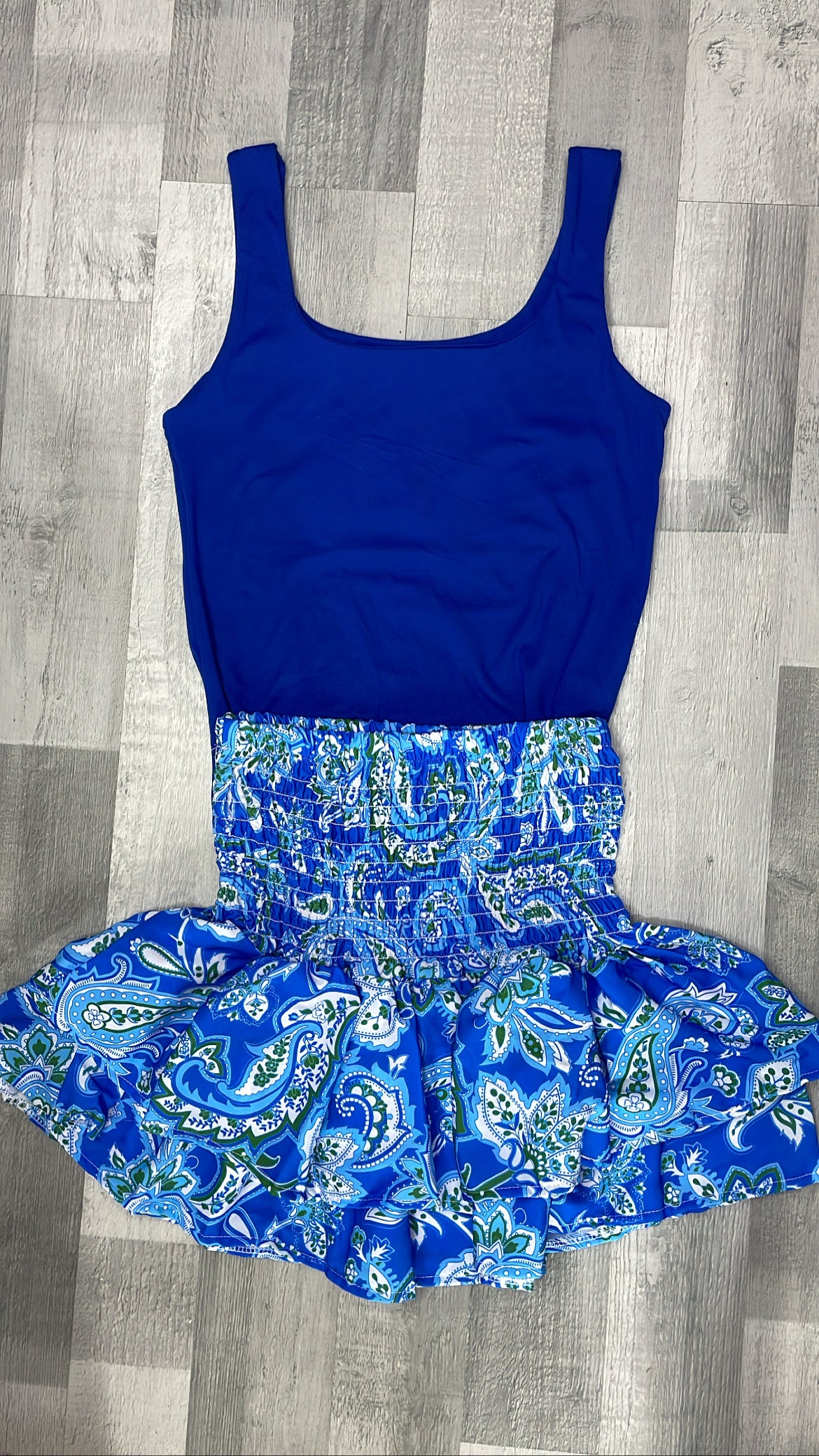 Blue Paisley Rara Skirt