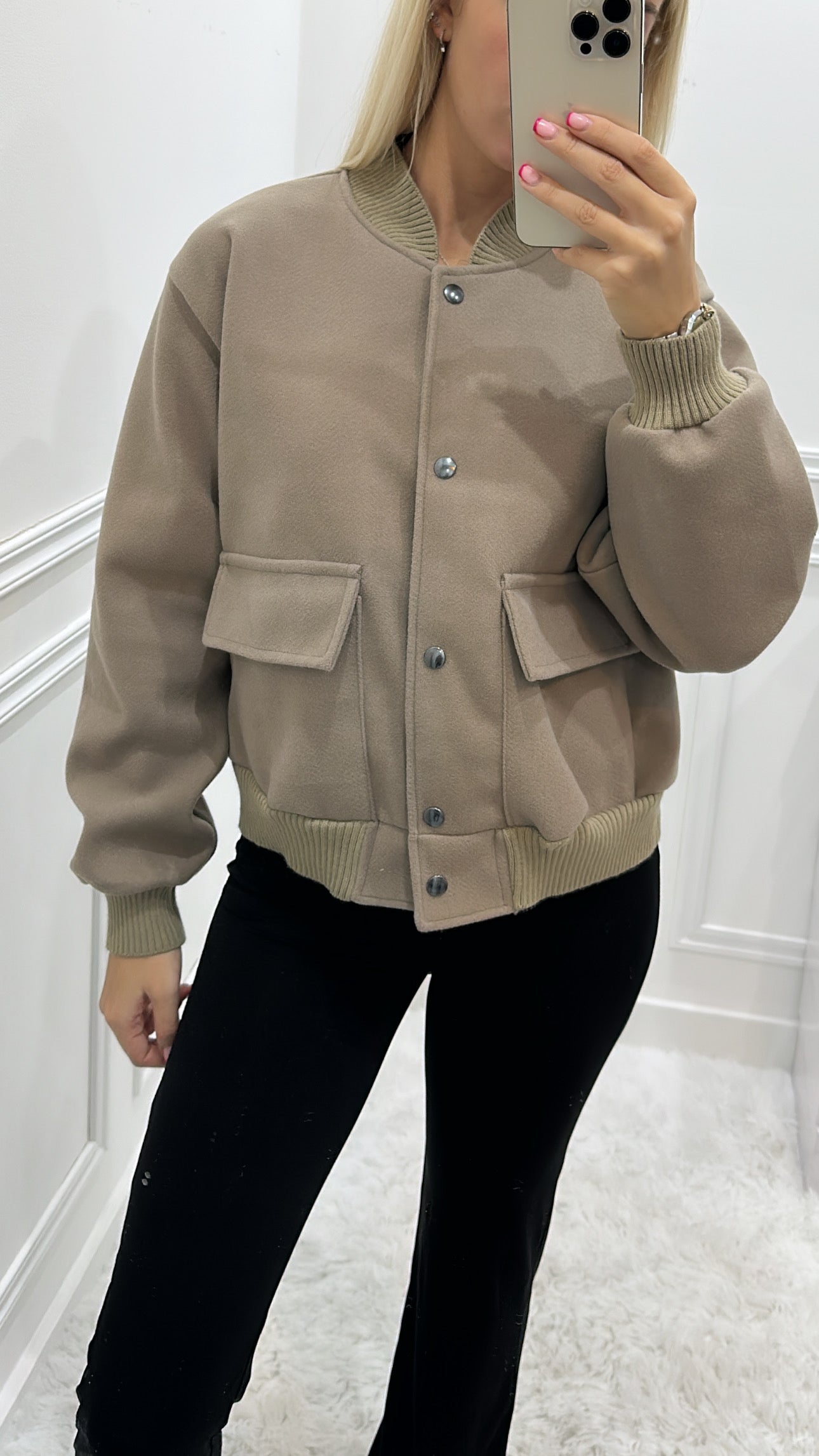 Mocha Bomber Jacket