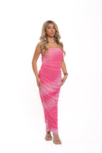 Ombré Maxi Dress Pink