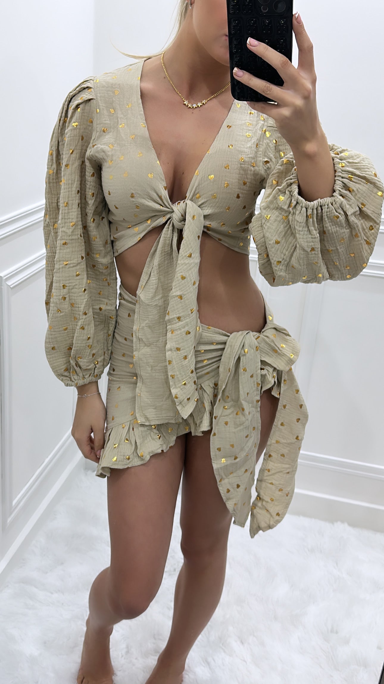 Gold Hearts Co Ord