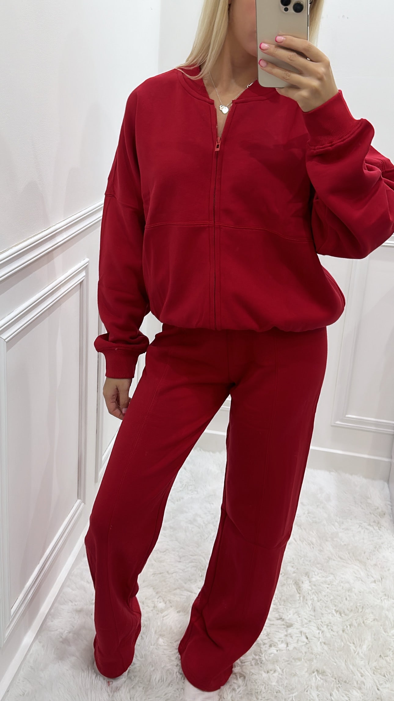 Red Bomber Tracksuit