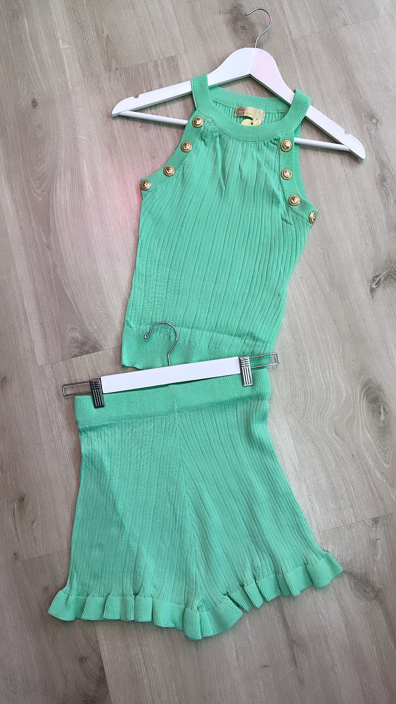 Mint Shorts Co Ord