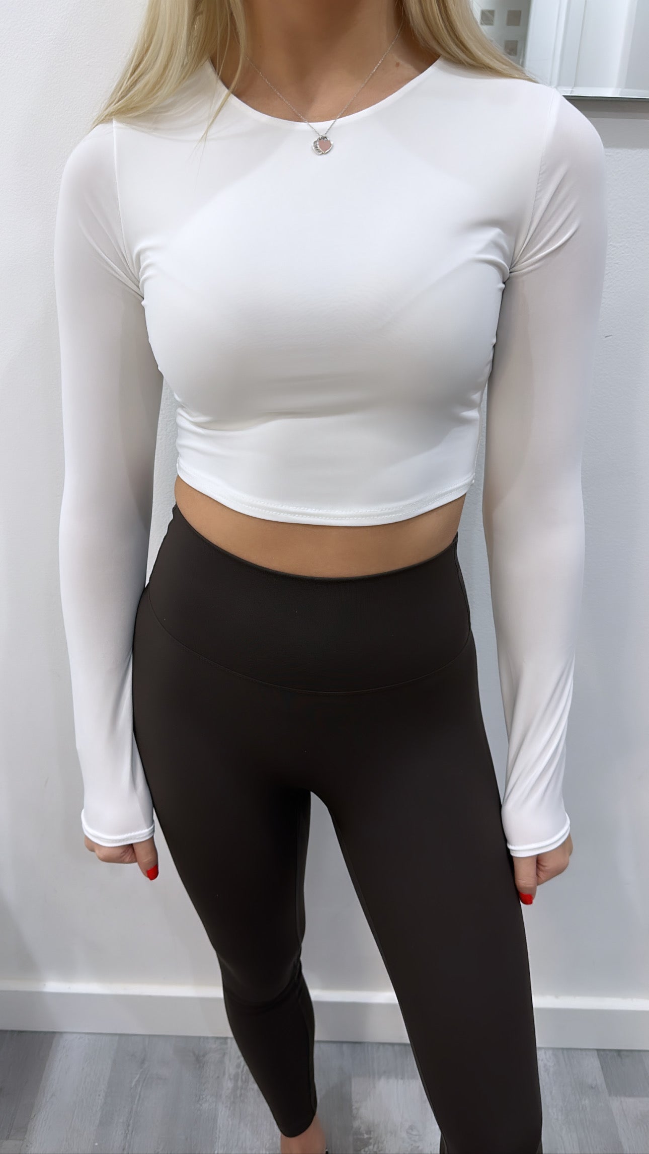 White Sculpt Top