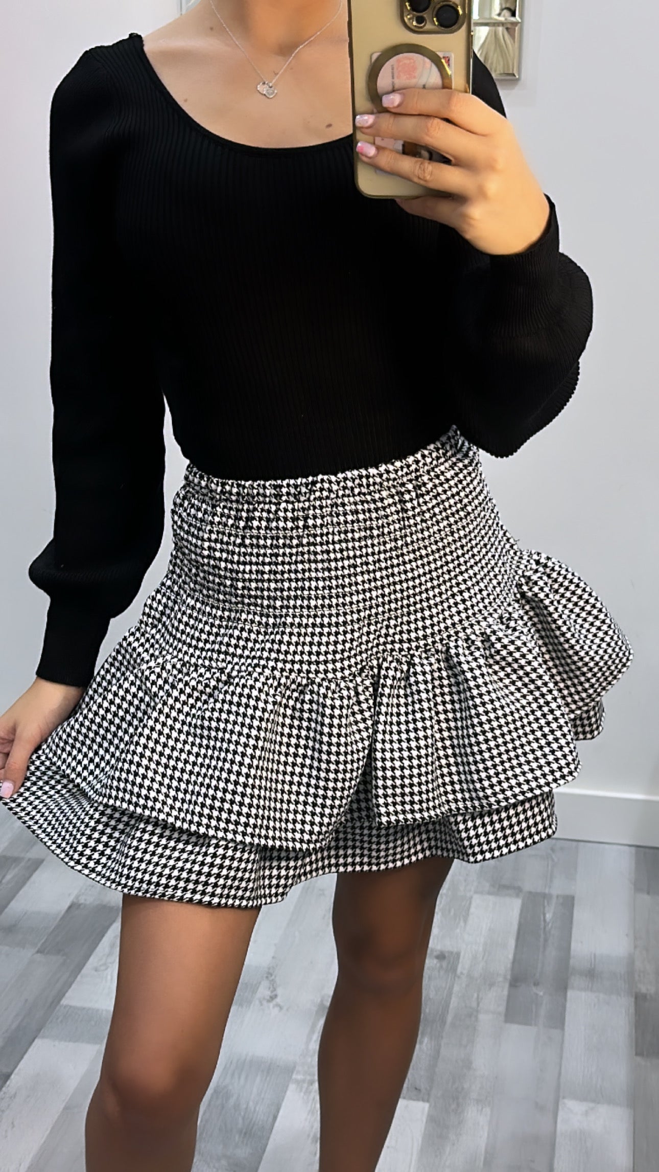 Black and white rara sale skirt