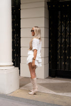 White Frilly Skort Set