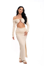 Starfish Maxi Skirt Set Beige