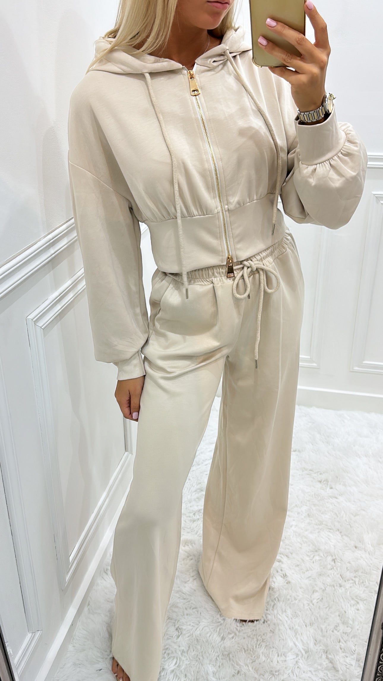 Beige PREMIUM SOFT Tracksuit