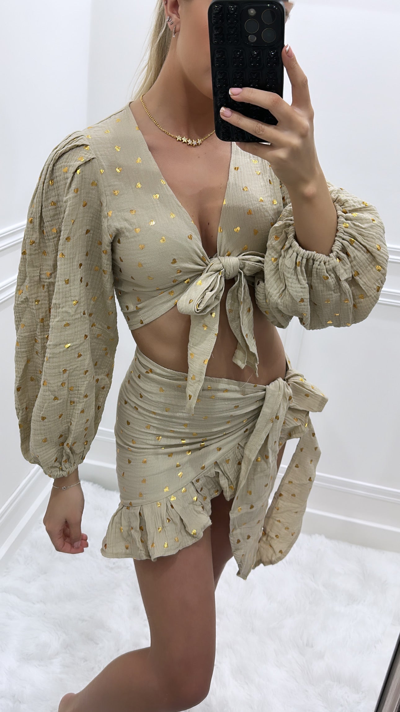 Gold Hearts Co Ord