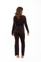 Chocolate Brown Cowl Neck Co Ord