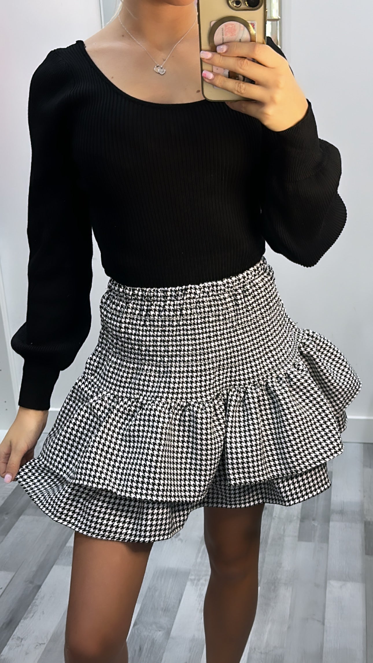 Dog Tooth Rara Skirt