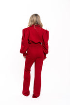 Red Quilted Lounge Set