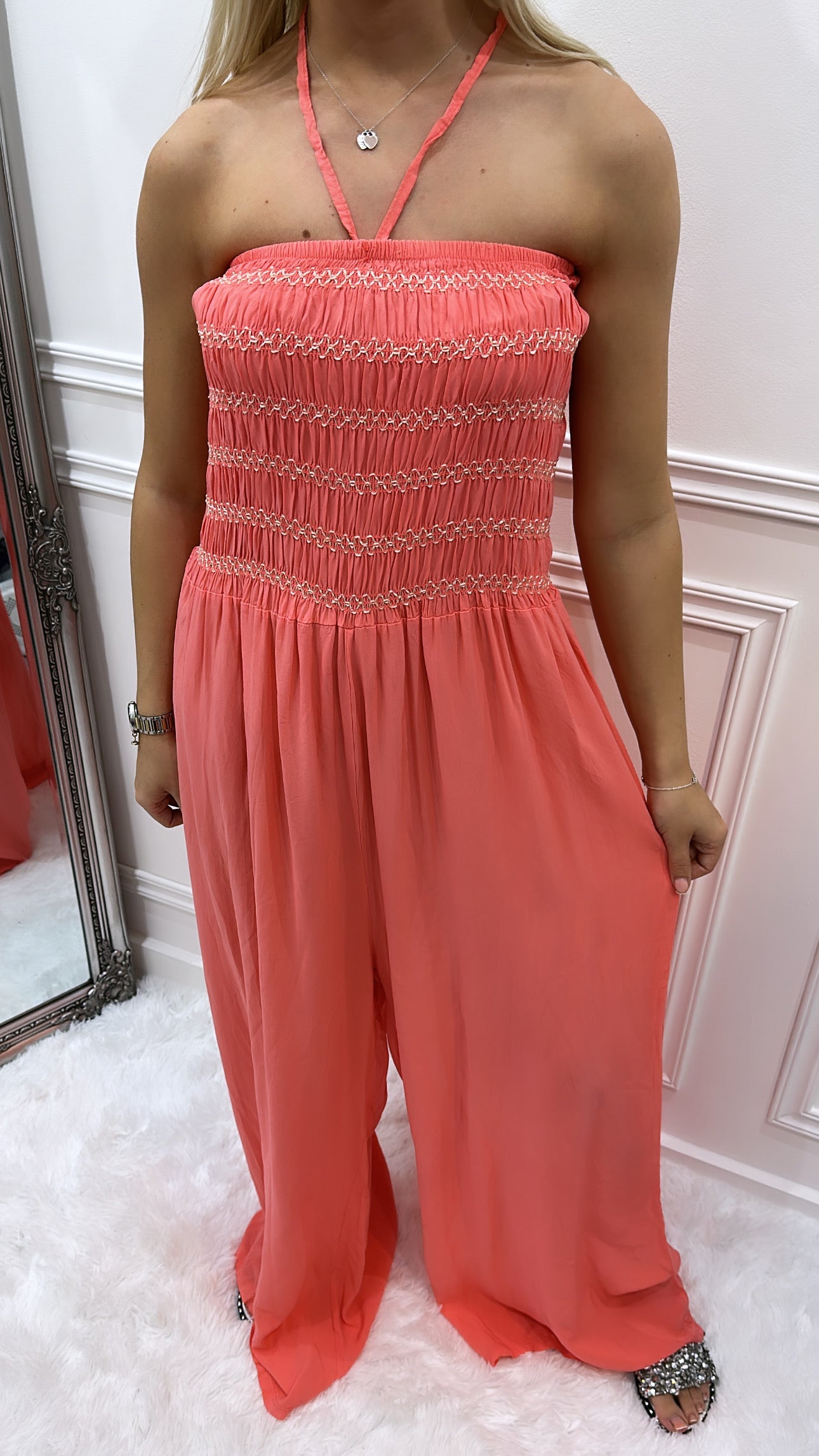 Coral Jumpsuit