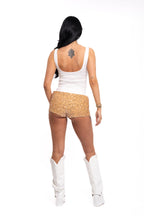 Gold Sequin Mini Shorts