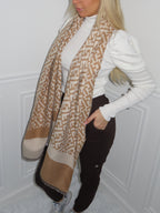 Beige / cream scarf