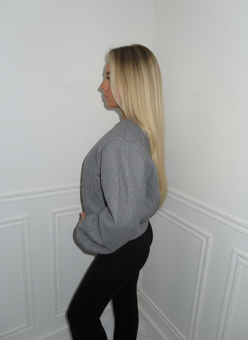 Grey Bomber Jacket