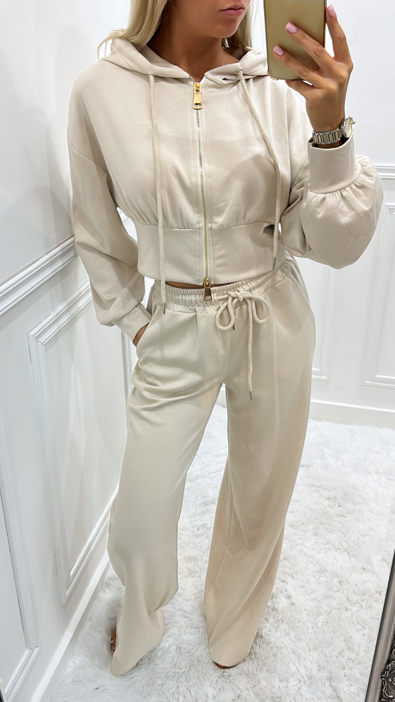 Beige PREMIUM SOFT Tracksuit