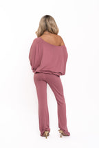 Flamingo Pink Off The Shoulder Co Ord