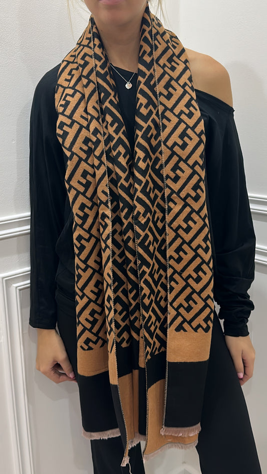 Brown & Black Scarf