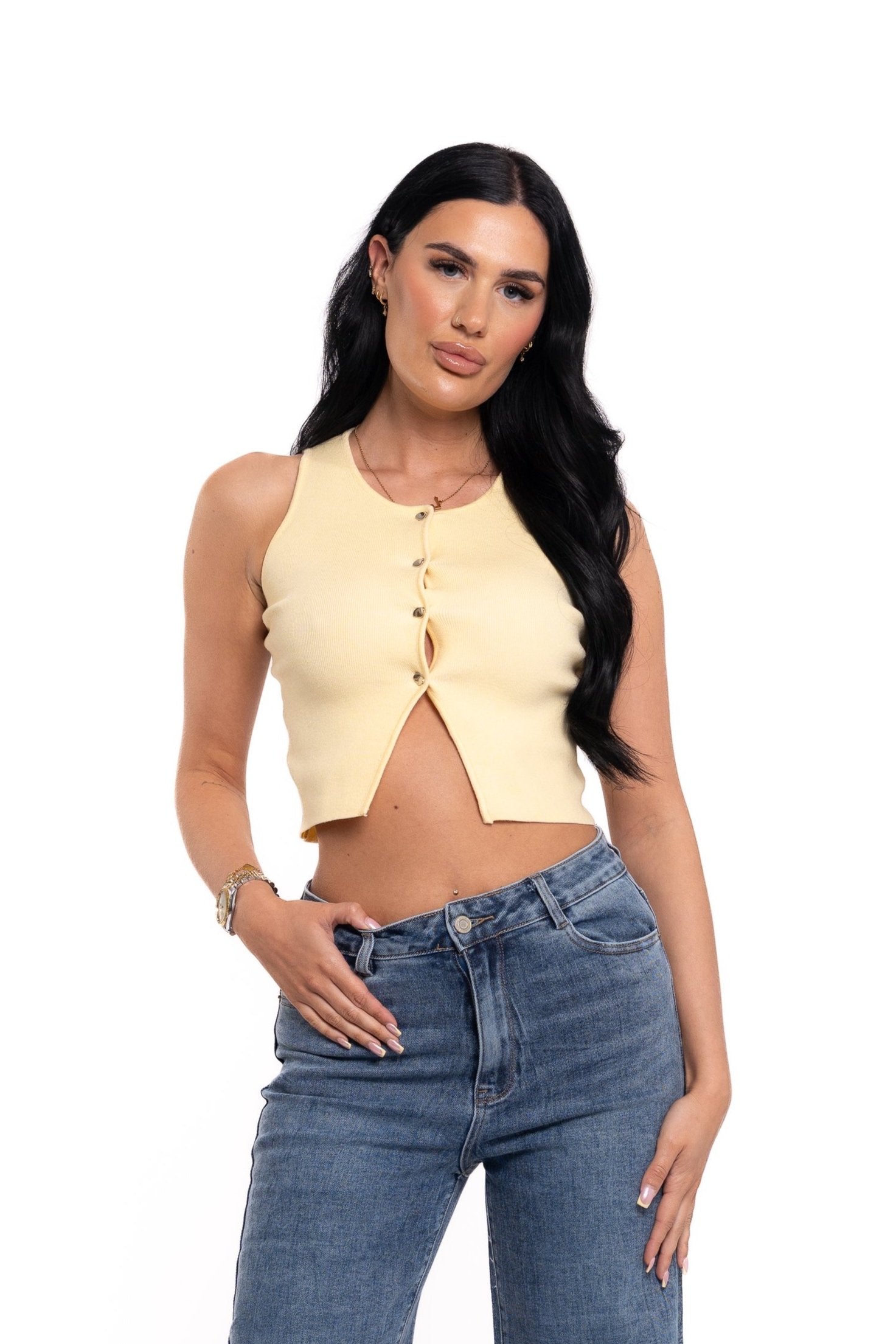Butter Yellow Vest Top