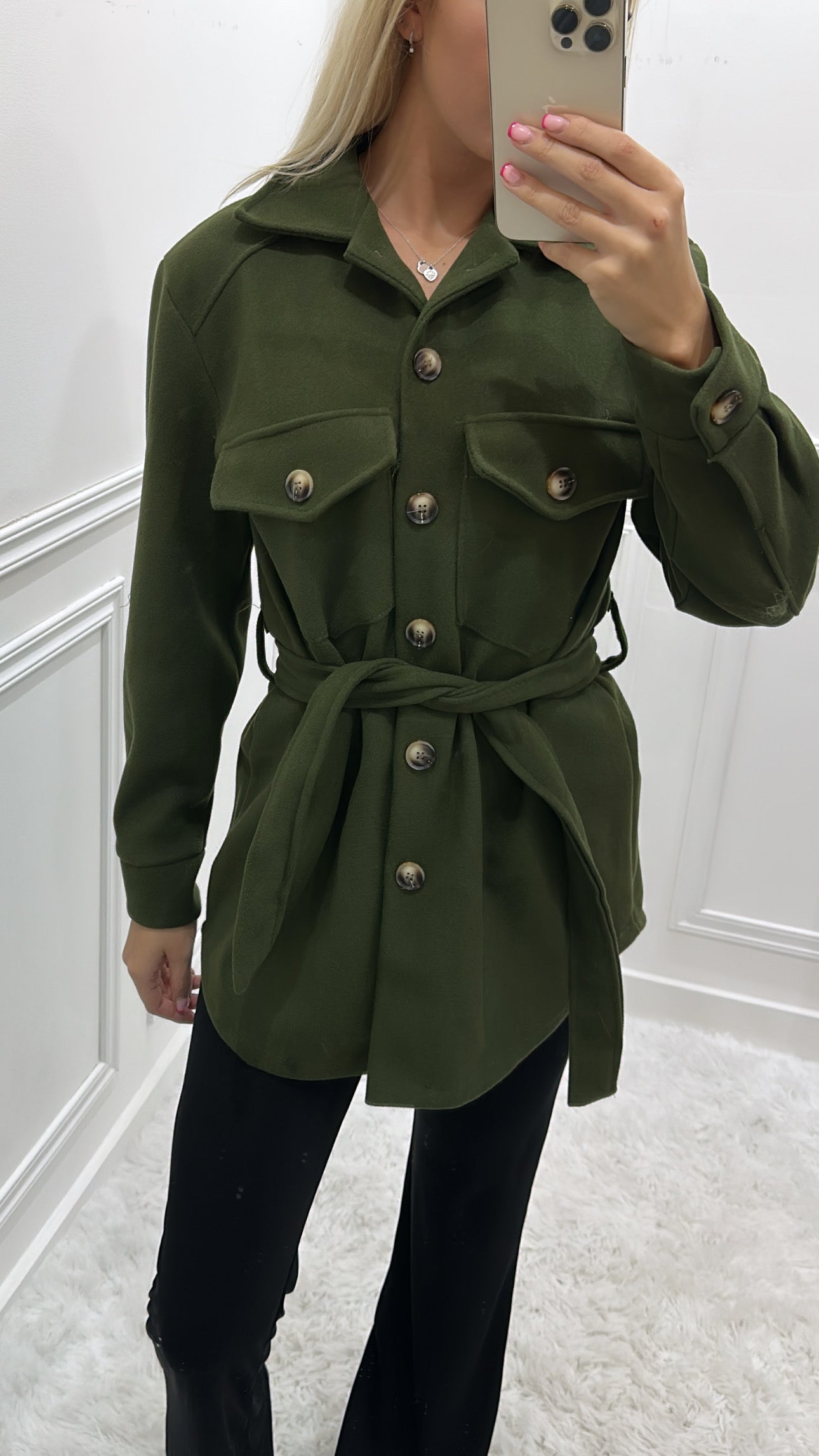 Khaki Shacket