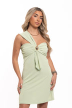 Sage Green Mini Dress