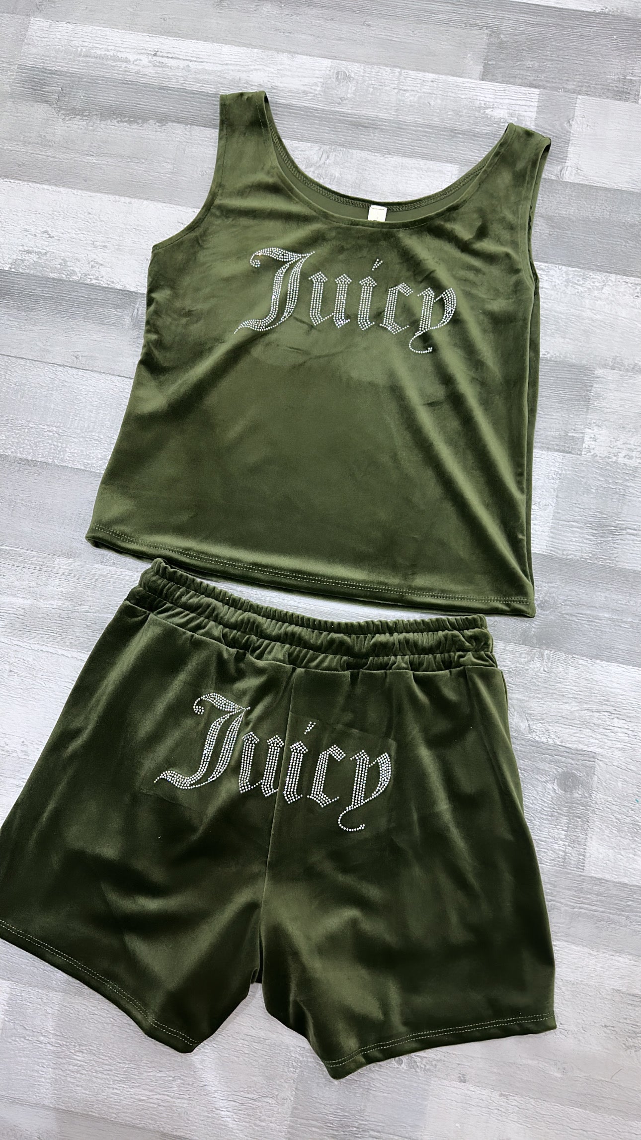 Khaki Couture Short Set