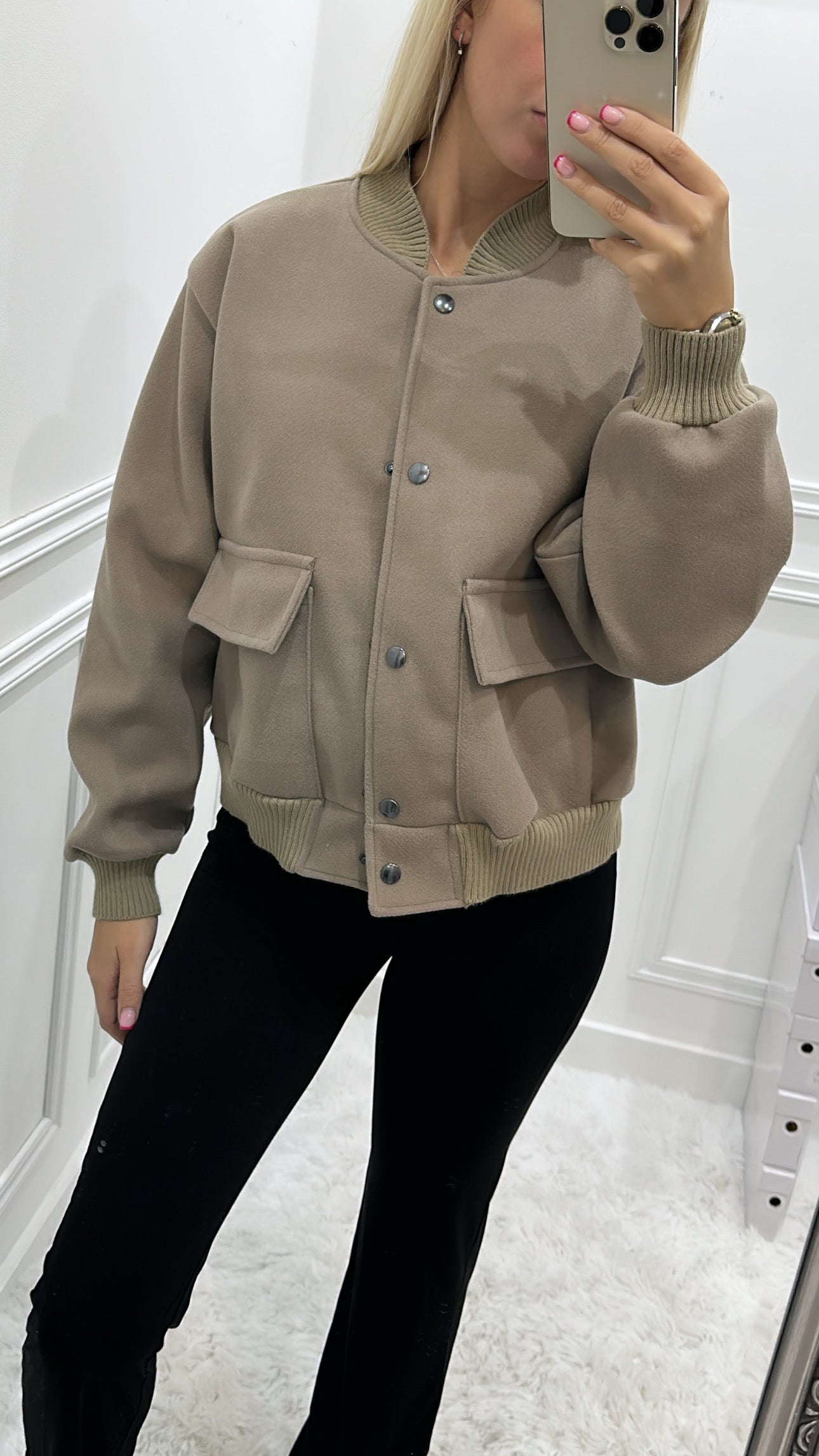 Mocha Bomber Jacket