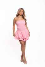 Baby Pink Cheesecloth Playsuit