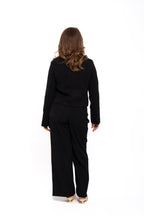 Premium Gold Button Blazer Black