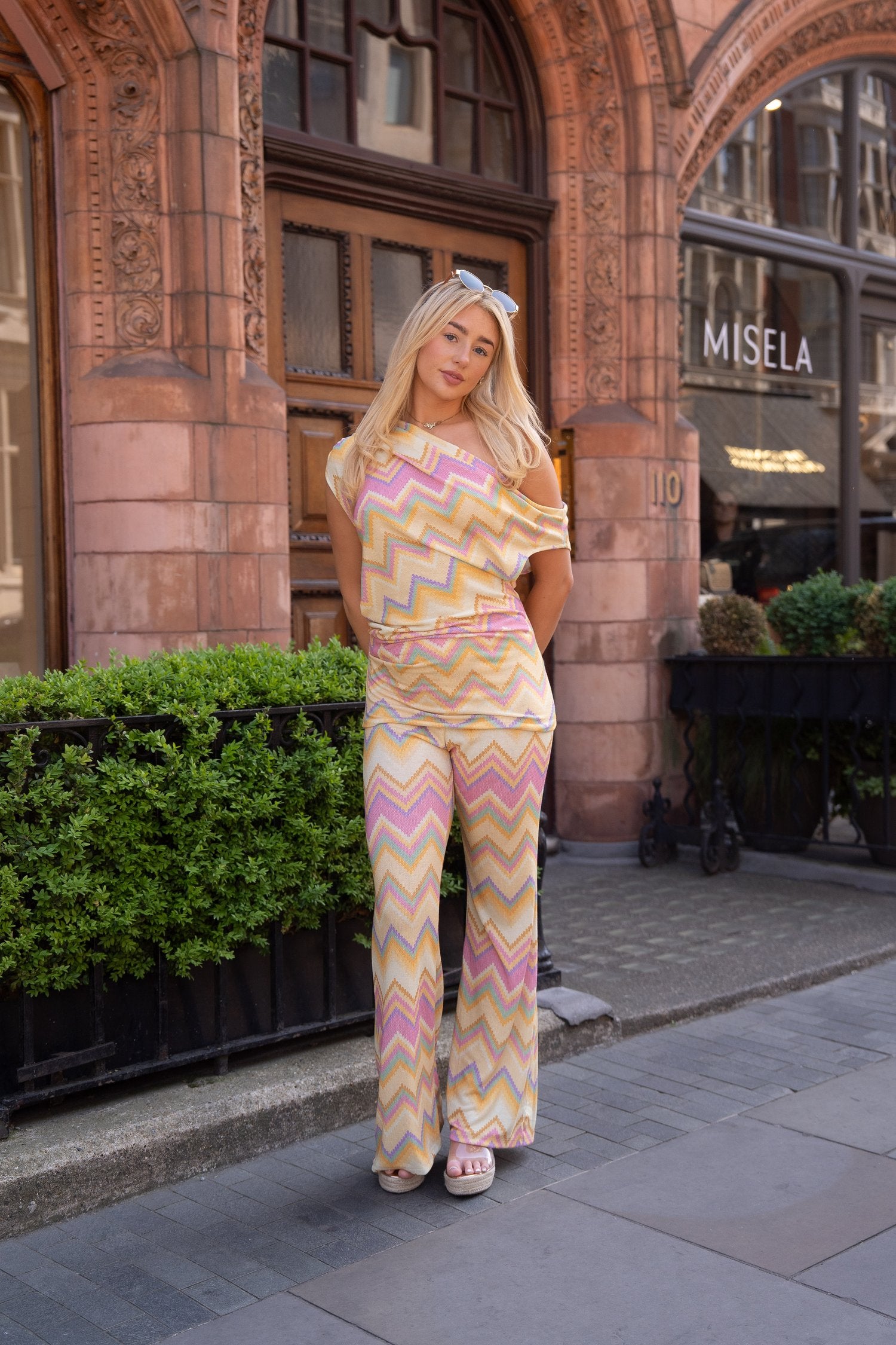 Zigzag Trouser Co Ord Yellow