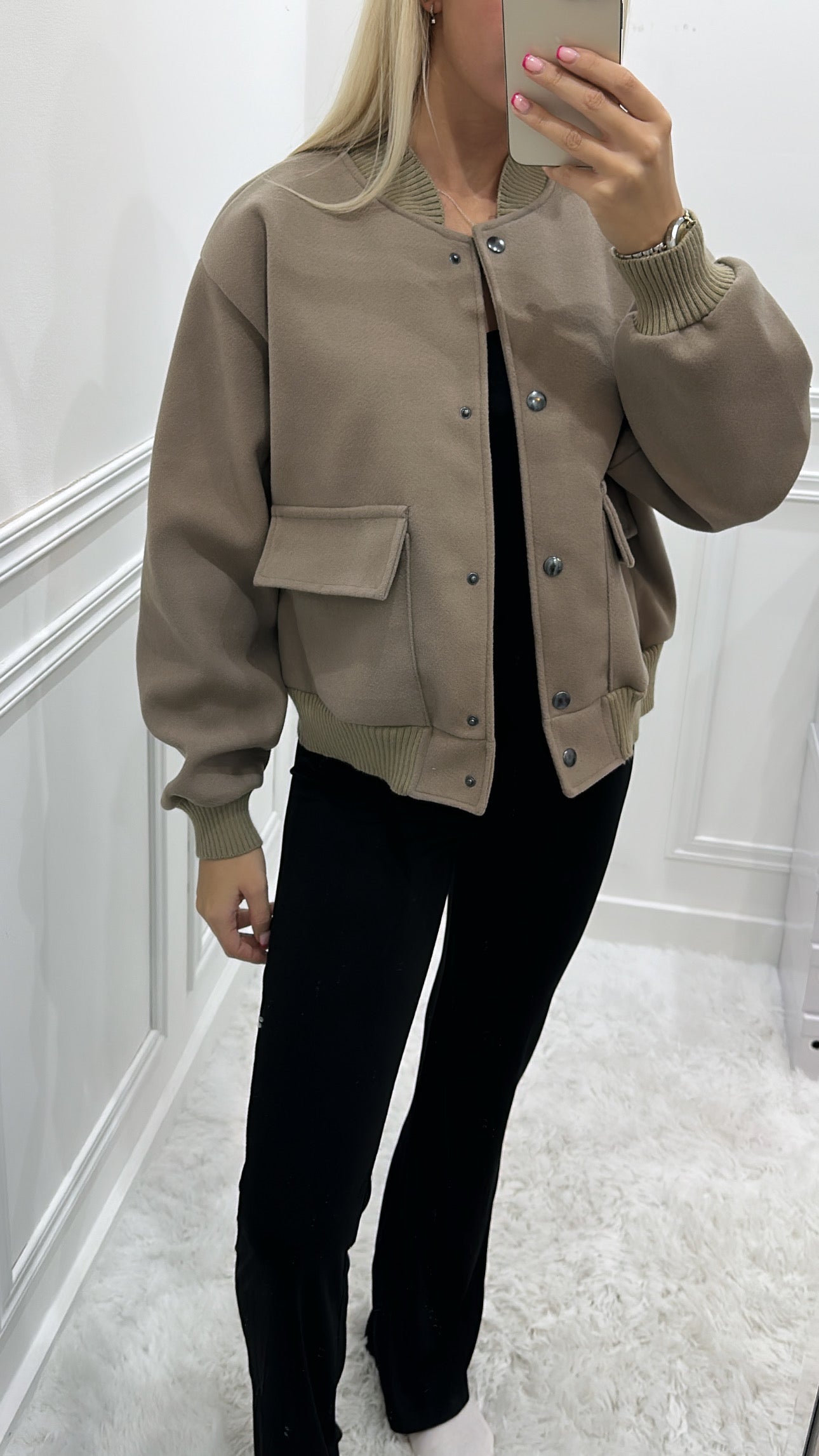 Mocha Bomber Jacket