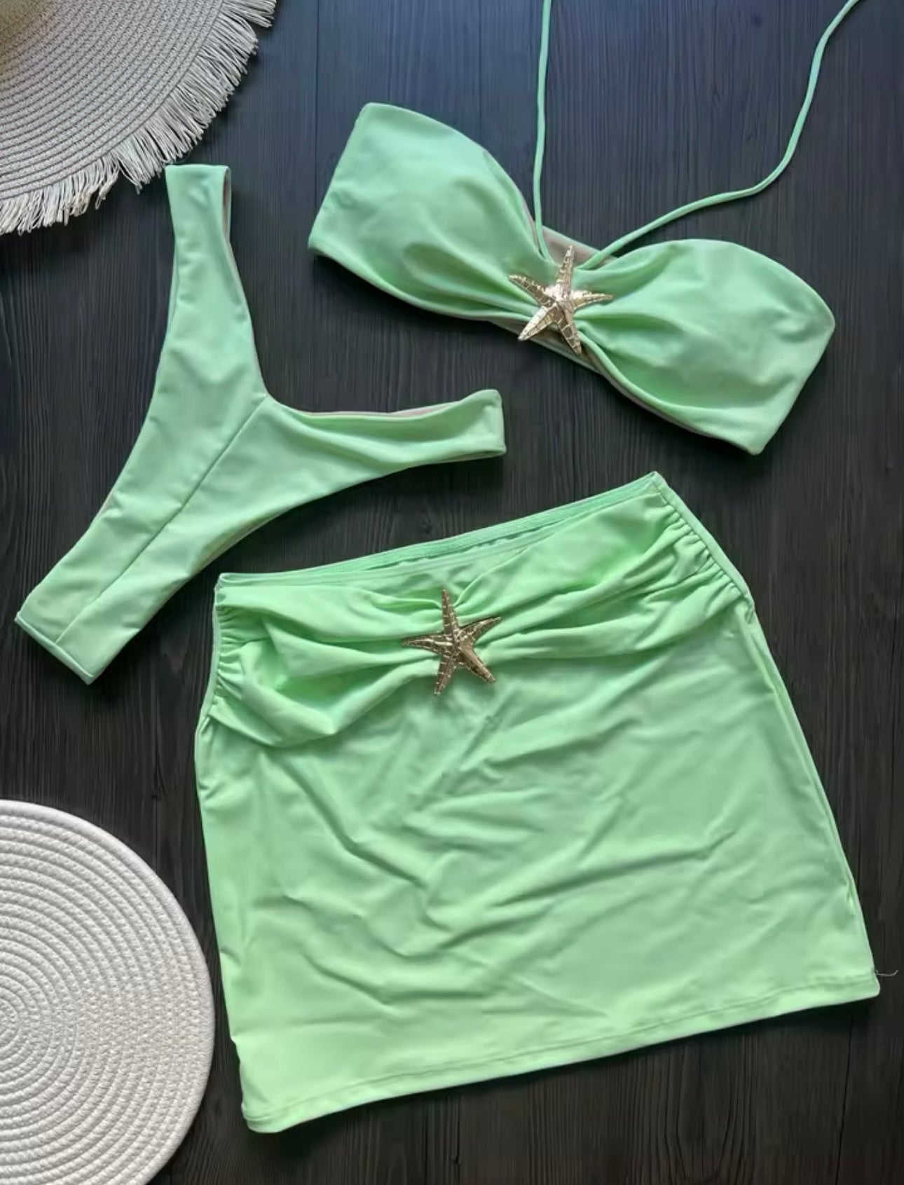 Mint Green Starfish Bikini