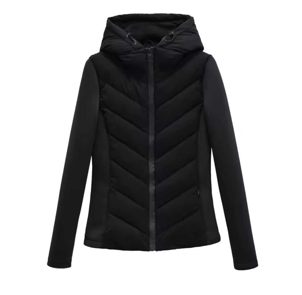 Contrast Puffer Jacket