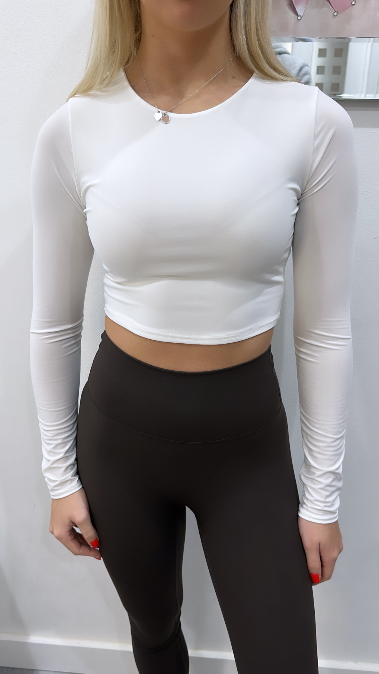 White Sculpt Top