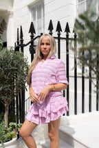 Pink Frilly Skort Set