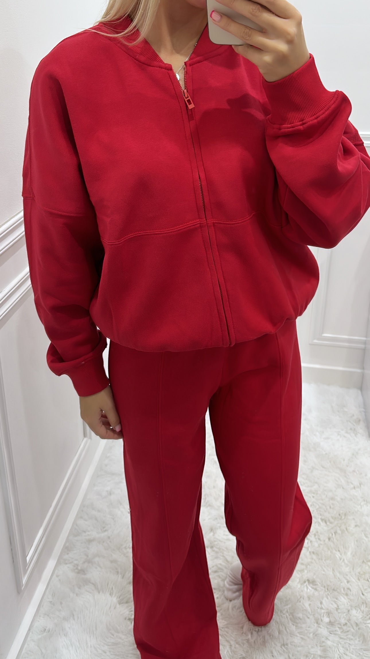 Red Bomber Tracksuit