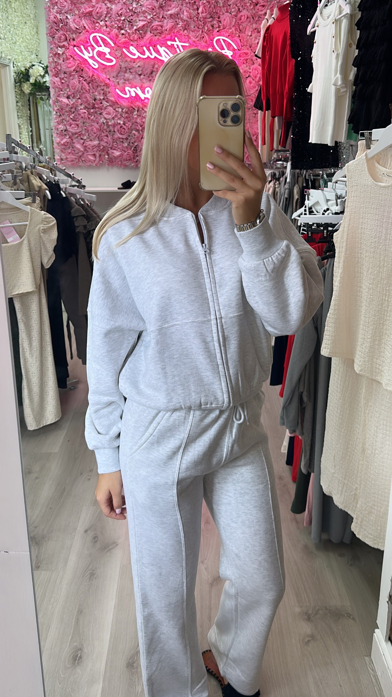 Light Grey Bomber Tracksuit