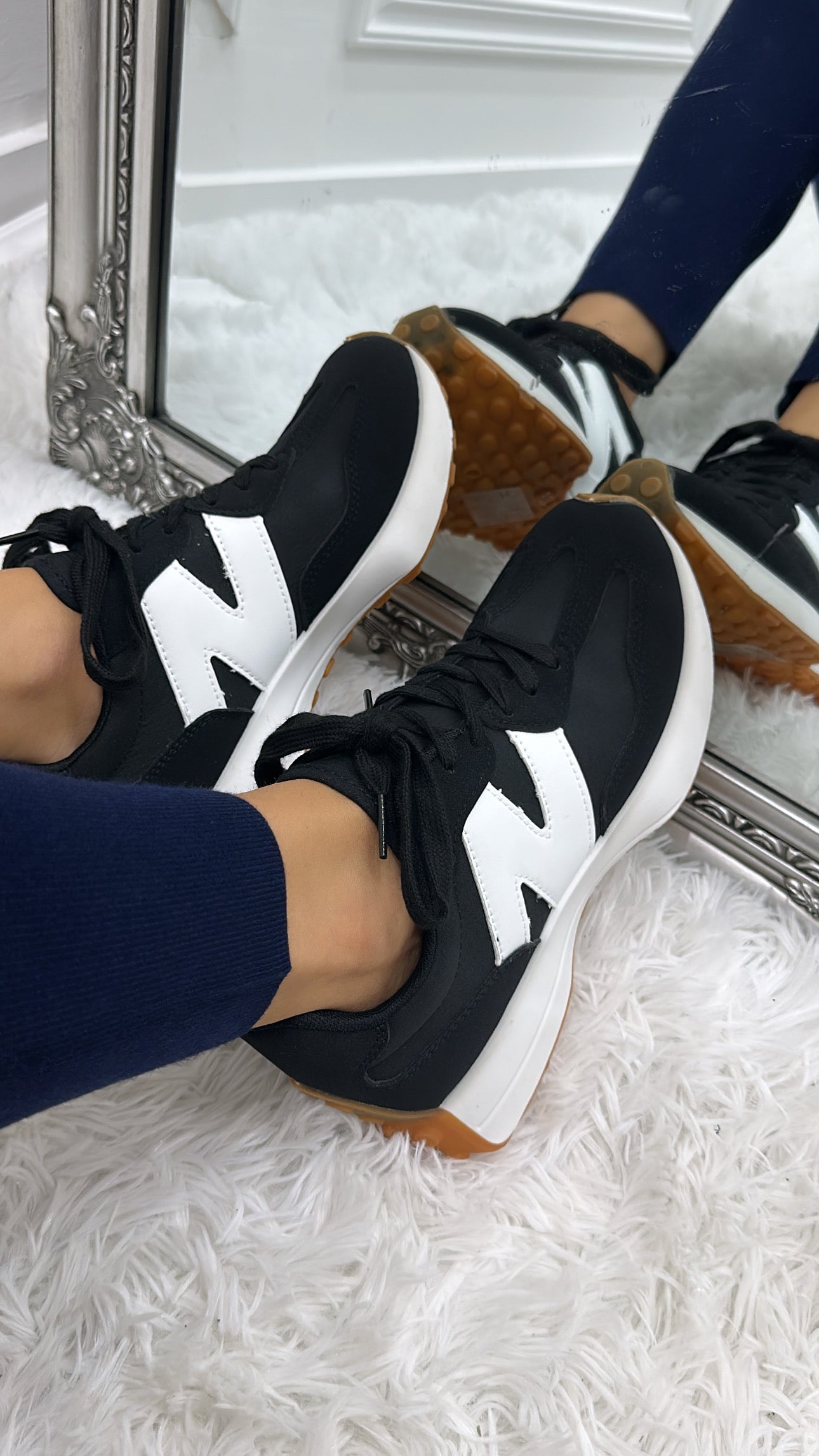 Black & White Trainers