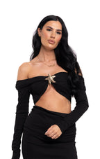 Starfish Maxi Skirt Set Black