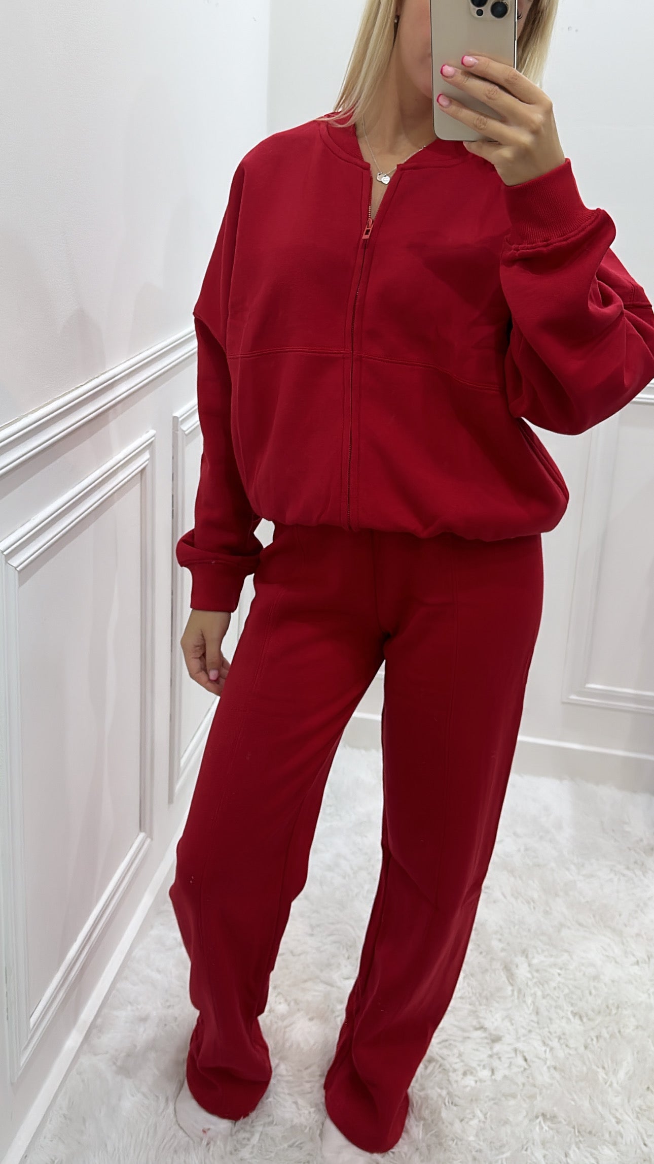 Red Bomber Tracksuit