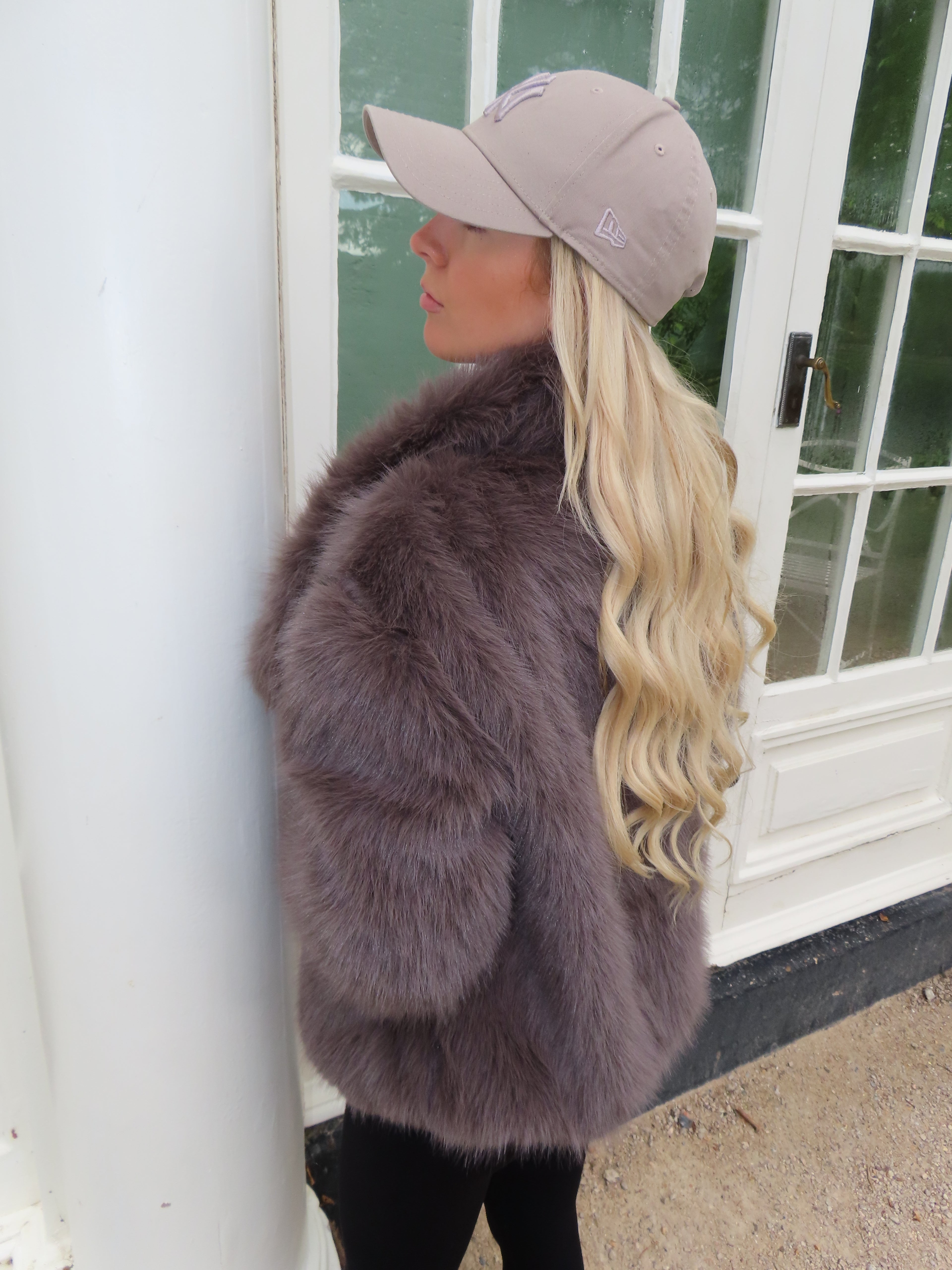 Chocolate Brown Faux Fur Coat