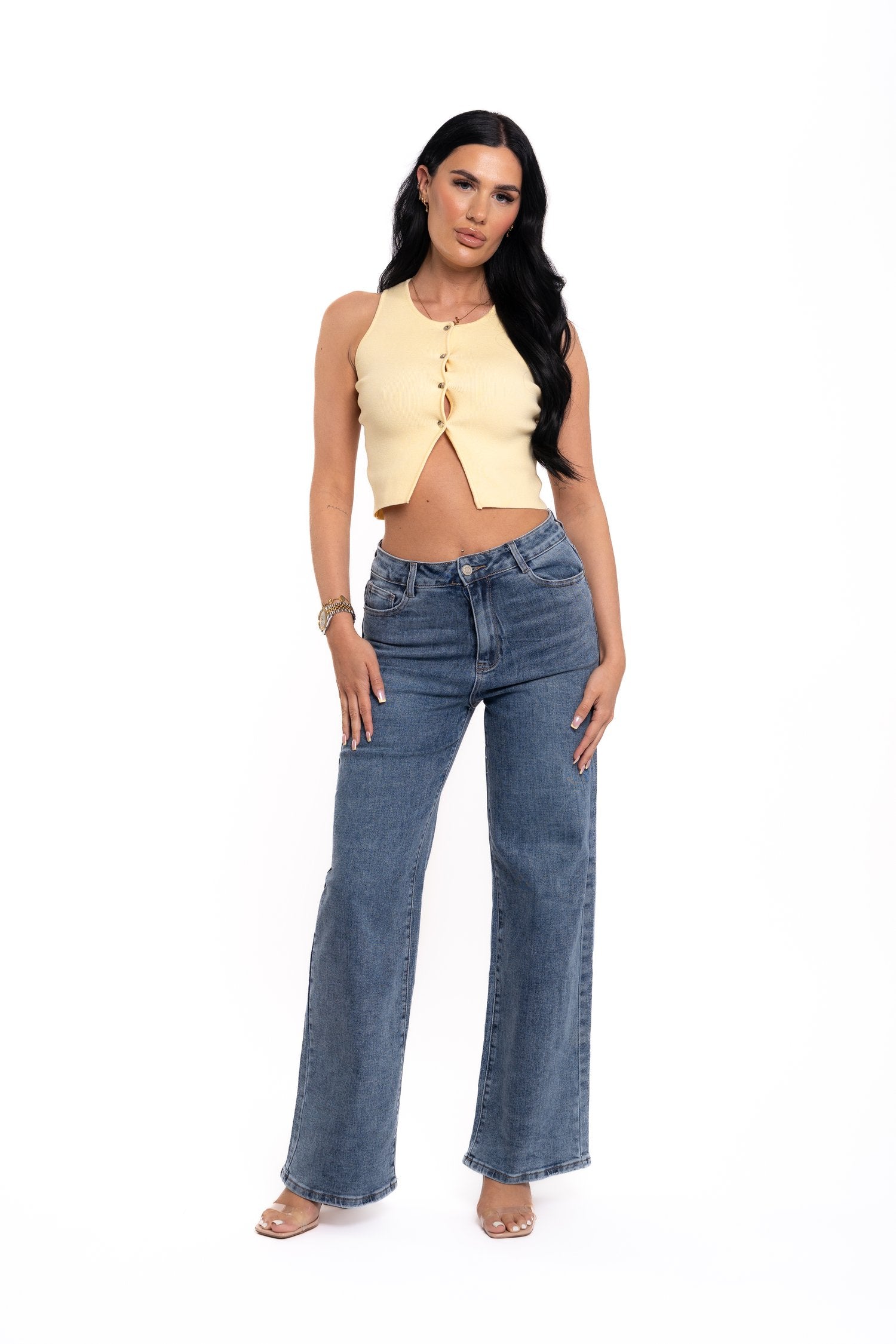 Butter Yellow Vest Top