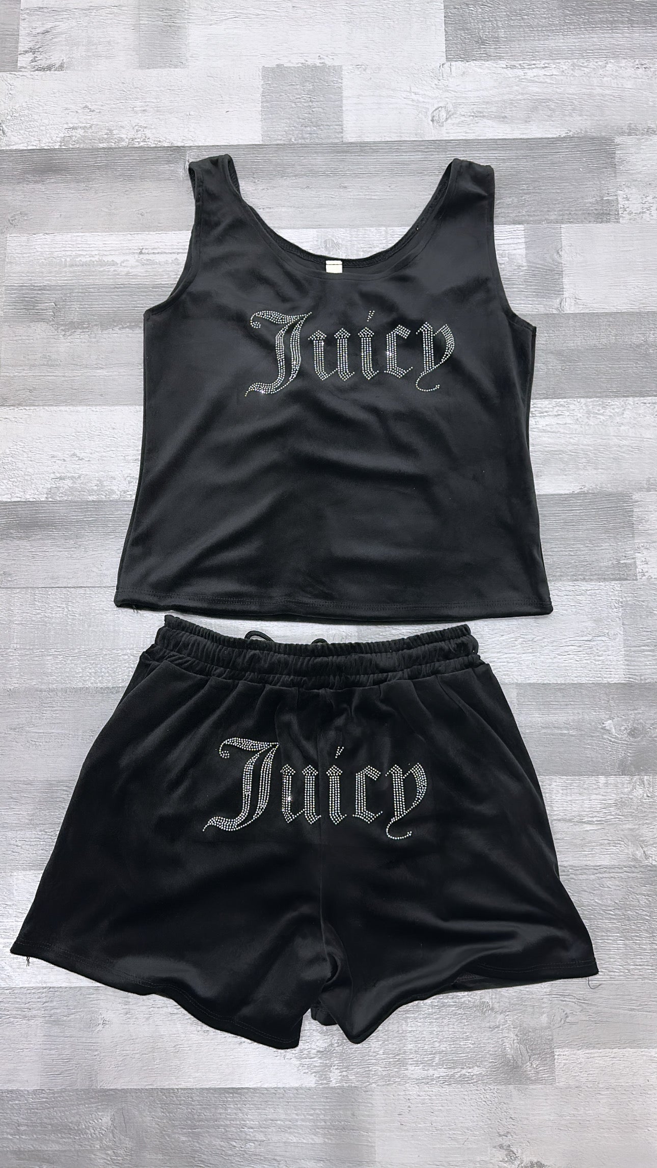 Black Couture Short Set