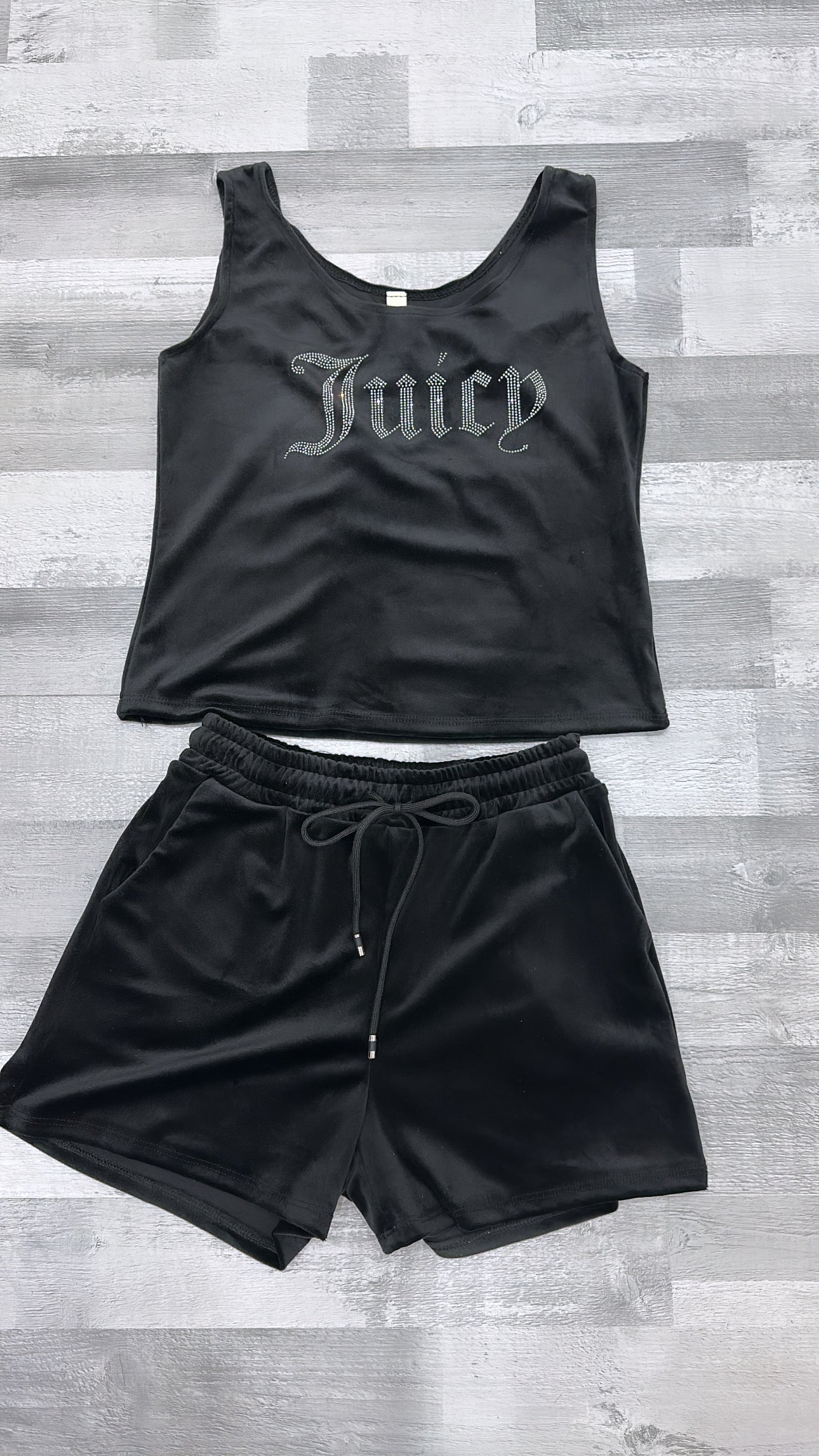 Black Couture Short Set