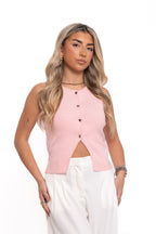Baby Pink Vest Top
